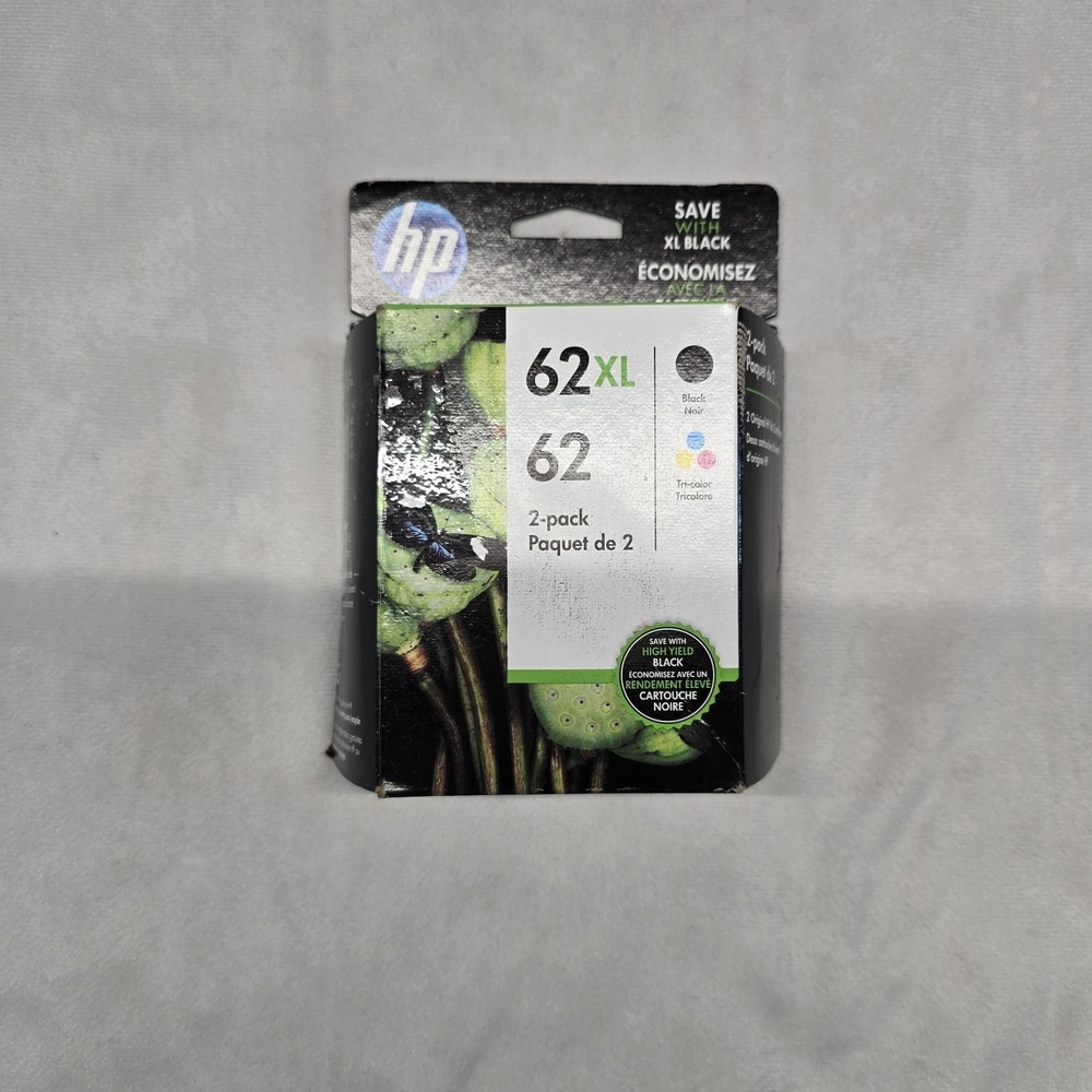 Hp‎ 62Xl 2 Pack Black/tricolor (Exp Dec 2021)